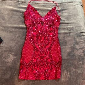 Windsor Pink Sequins Bodycon